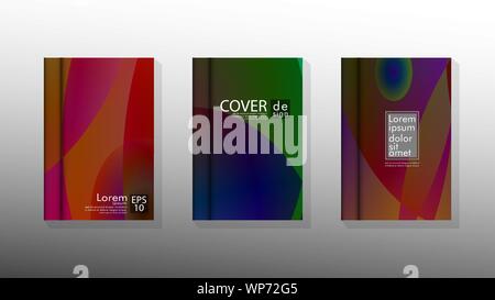 Vektor Sammlung von Buch Hintergründe für Broschüren, Prospekte, Faltblätter, Poster vorlagen. Abbildung: eps vektor design 10. Stock Vektor