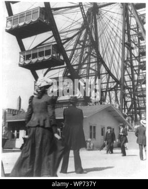 Großes Riesenrad auf der World Columbian Exposition [Chicago, Illinois] Stockfoto