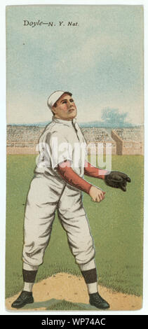 Larry Doyle/J. T. Meyers, New York Giants, Baseball card Portrait Stockfoto