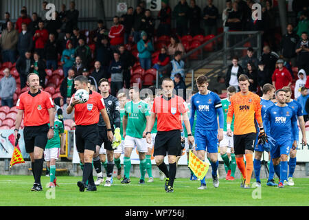 September 2nd, 2019, Cork, Irland - Liga Irlands Premier Division übereinstimmen: Cork City FC vs FC Waterford Stockfoto