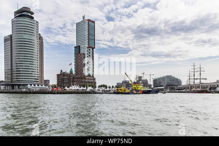 ROTTERDAM, Niederlande. 06 Sep, 2019. Wereldhavendagen 2019, Blick auf die wilhelminapier während des Wereldhavendagen Credit: Pro Schüsse/Alamy leben Nachrichten Stockfoto