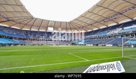 Hamburg, Deutschland. 06 Sep, 2019. HAMBURG, 06-09-2019, Volkspark Stadion, Fußball EM-Qualifikationsspiel Deutschland - Niederlande. Stadion Übersicht während das Spiel Deutschland - Niederlande Credit: Pro Schüsse/Alamy leben Nachrichten Stockfoto