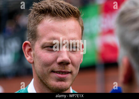 HENDRIK Ido Ambacht, Niederlande. 07 Sep, 2019. Fußball, Niederländische tweede divisie, Saison 2019-2020, während dem Spiel ASWH - Scheveningen, Kredit: Pro Schüsse/Alamy leben Nachrichten Stockfoto