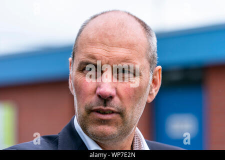 HENDRIK Ido Ambacht, Niederlande. 07 Sep, 2019. Fußball, Niederländische tweede divisie, Saison 2019-2020, während dem Spiel ASWH - Scheveningen, Kredit: Pro Schüsse/Alamy leben Nachrichten Stockfoto