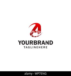 Brief eine Rotation Logo Design Konzept spin Vorlage Stock Vektor