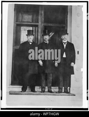 Nach rechts: Grover Cleveland, Theodore Roosevelt, und D.R. Links Francis, stehend, volle Länge] / Murillo Studio, J.J. Ferguson, Propr Stockfoto