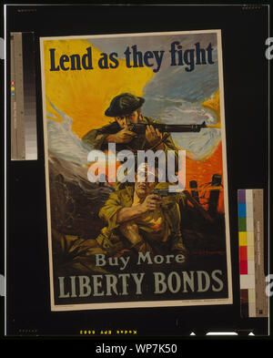Verleihen, wie sie kämpfen - mehr Freiheit Anleihen kaufen Stockfoto