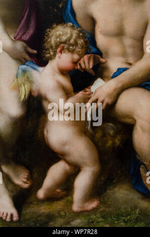 Details Die Bildung von Amor | von Antonio Allegri da Correggio Stockfoto