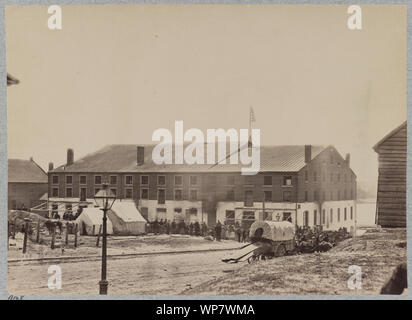 Libby Gefängnis, Richmond, Virginia, April, 1865 Stockfoto