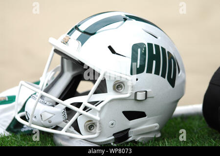 Pittsburgh, PA, USA. 7. Sep 2019. Ohio Helm während der Pitts Panthers vs Ohio Bobcats am Heinz Feld in Pittsburgh, PA. Jason Pohuski/CSM/Alamy leben Nachrichten Stockfoto