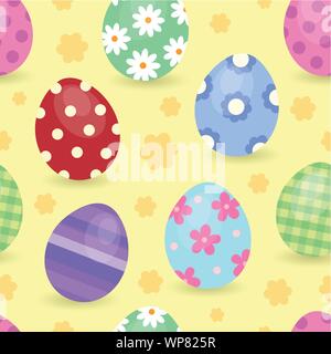 Ostern Thema nahtlose Hintergrund 1 Stock Vektor