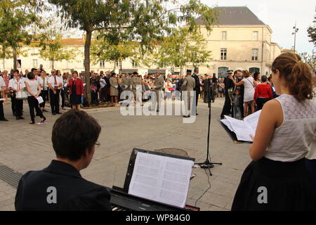 Freitag, 6. September 2019, zum 75. Jahrestag der Befreiung von Niort Stockfoto