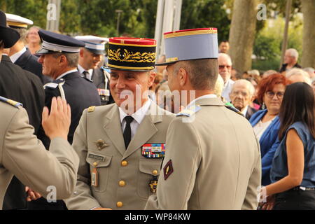 Freitag, 6. September 2019, zum 75. Jahrestag der Befreiung von Niort Stockfoto