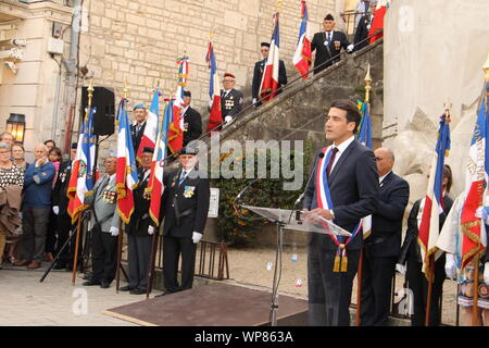 Freitag, 6. September 2019, zum 75. Jahrestag der Befreiung von Niort Stockfoto
