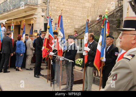 Freitag, 6. September 2019, zum 75. Jahrestag der Befreiung von Niort Stockfoto