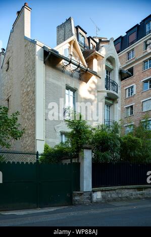 Paris, Architektur, Hector Guimard, Hotel Deron-Levent, 8 Villa de La Reunion, 1907 Stockfoto