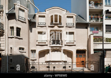 Paris, Architektur, Hector Guimard, Hotel mezzara, 60 Rue De La Fontaine, 1910 Stockfoto