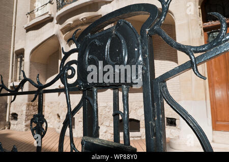 Paris, Architektur, Hector Guimard, Hotel mezzara, 60 Rue De La Fontaine, 1910 Stockfoto