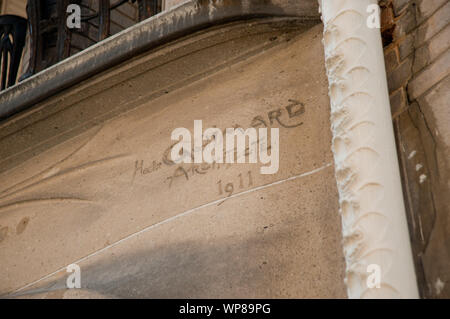 Paris, Architektur, Hector Guimard, Ensemble 17,19,21 Rue La Fontaine, 8,10 Rue Agar, 43 Rue Gros, 1910-1912 Stockfoto