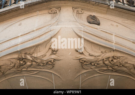 Paris, Architektur, Hector Guimard, Ensemble 17,19,21 Rue La Fontaine, 8,10 Rue Agar, 43 Rue Gros, 1910-1912 Stockfoto