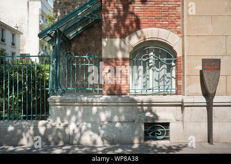 Paris, Architektur, Hector Guimard, Castel Béranger, 14 Rue La Fontaine, 1894-1898 Stockfoto