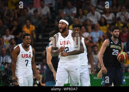 United States Basketball Auswahl an der Olympischen Spiele 2016 Stockfoto