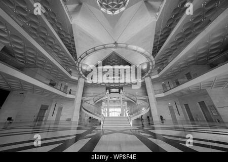 DOHA KATAR - 11. Juli 2019 ; Museum für Islamische Kunst Innenarchitektur und Architektur. Stockfoto