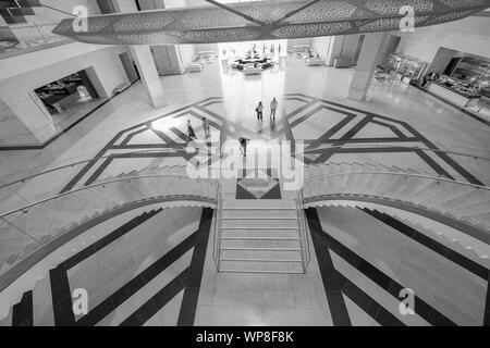 DOHA KATAR - 11. Juli 2019 ; Museum für Islamische Kunst Innenarchitektur und Architektur. Stockfoto