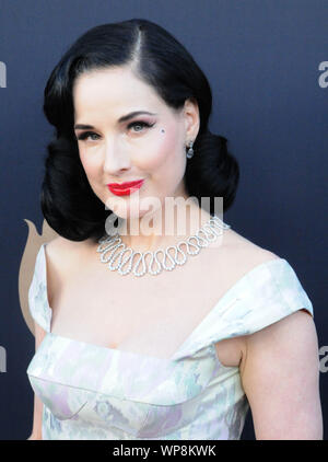 Beverly Hills, Kalifornien, USA, 7. September 2019 amerikanische Vedette/Tänzerin Dita Von Teese besucht die Comedy Central Roast von Alec Baldwin am 7. September 2019 bei Saban Theater in Beverly Hills, Kalifornien, USA. Foto von Barry King/Alamy leben Nachrichten Stockfoto