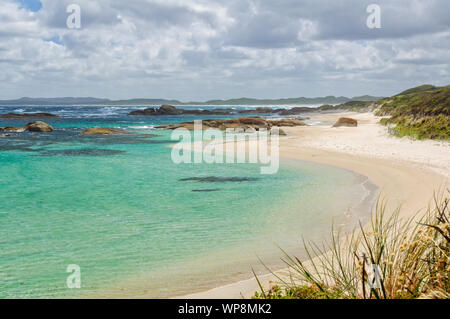 Einsamer Strand in der William Bay National Park - Dänemark, WA, Australien Stockfoto