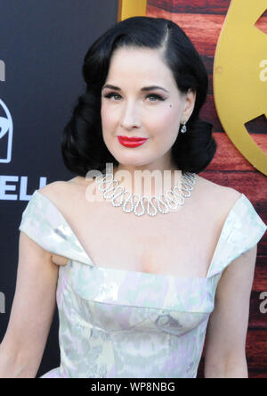 Beverly Hills, Kalifornien, USA, 7. September 2019 amerikanische Vedette/Tänzerin Dita Von Teese besucht die Comedy Central Roast von Alec Baldwin am 7. September 2019 bei Saban Theater in Beverly Hills, Kalifornien, USA. Foto von Barry King/Alamy leben Nachrichten Stockfoto