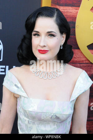 Beverly Hills, Kalifornien, USA, 7. September 2019 amerikanische Vedette/Tänzerin Dita Von Teese besucht die Comedy Central Roast von Alec Baldwin am 7. September 2019 bei Saban Theater in Beverly Hills, Kalifornien, USA. Foto von Barry King/Alamy leben Nachrichten Stockfoto