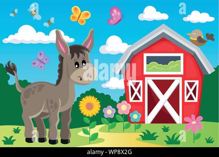 Bauernhof Thema Bild 5 Stock Vektor