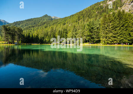 See Gover, Gaby, Aosta, Aostatal, Italien Stockfoto