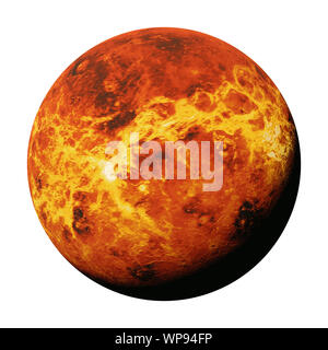 Der Planet Venus, Teil des Sonnensystems Stockfoto