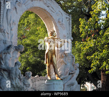 Johann Strauss Denkmal der Stadtpark Wien Österreich Stockfoto