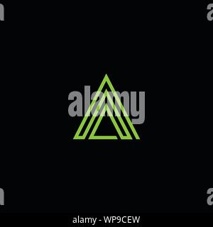 Kreative Innovative Initial logo AA A. minimalen Luxus Monogramm. Professionelles Design. Premium Business Schriftbild. Alphabet Symbol. Stock Vektor