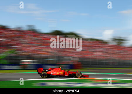 Monza, Italien. 07 Sep, 2019. #16 Charles Leclerc, Scuderia Ferrari. GP Italien, Monza 5-8 September 2019 Monza 07/09/2019 GP Italia Formel 1 Meisterschaft 2019 Foto Federico Basile/Insidefoto Credit: insidefoto Srl/Alamy leben Nachrichten Stockfoto