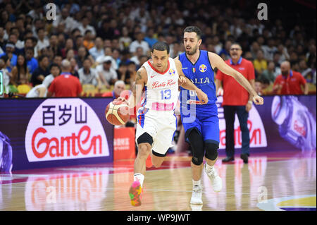 Wuhan (Cina), Italien, 08. September 2019, ANGEL RODRIGUEZ während China Basketball WM 2019 - Porto Rico Vs Italien - Italien Basketball Nationalmannschaft - Kreditkarten: LPS/Massimo Matta/Alamy leben Nachrichten Stockfoto