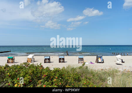 Küste von Heiligendamm, Bad Doberan, Mecklenburg-Vorpommern, Deutschland, Europa Stockfoto