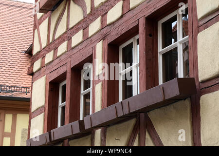 Fassaden der Häuser im alten Stil. Stockfoto