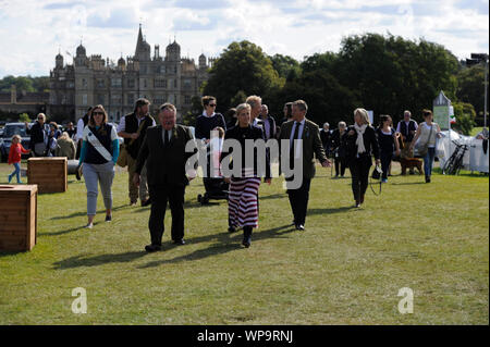 Stamford, Lincolnshire, Großbritannien. 8. Sep 2019. Seine Königliche Hoheit, der Gräfin von Wessex und Lady Louise Windsor besuchen Sie die 2019 Land Rover Burghley Horse Trials, Kredit: Jonathan Clarke/Alamy leben Nachrichten Stockfoto