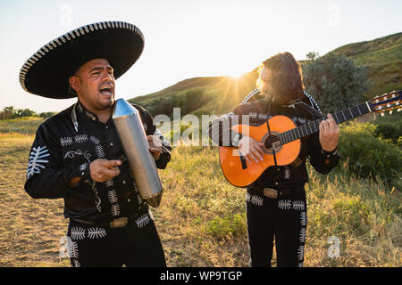 Mexikanischen Musikern Mariachi Band Stockfoto