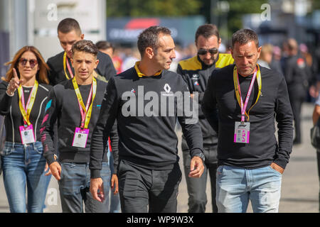 Monza, Italien. 8. September 2019. CYRIL ABITEBOUL (FRA) RENAULT SPORT F1 Geschäftsführer während des Grand Prix Heineken Italien 2019 - Sonntag - Koppel - Formel 1 Meisterschaft - Credit: LPS/Alessio De Marco/Alamy leben Nachrichten Stockfoto