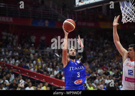 Wuhan (Cina), Italien, 08. September 2019, MARCO BELINELLI während China Basketball WM 2019 - Porto Rico Vs Italien - Italien Basketball Nationalmannschaft - Kreditkarten: LPS/Massimo Matta/Alamy leben Nachrichten Stockfoto