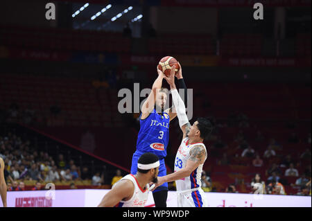 Wuhan (Cina), Italien, 08. September 2019, MARCO BELINELLI während China Basketball WM 2019 - Porto Rico Vs Italien - Italien Basketball Nationalmannschaft - Kreditkarten: LPS/Massimo Matta/Alamy leben Nachrichten Stockfoto