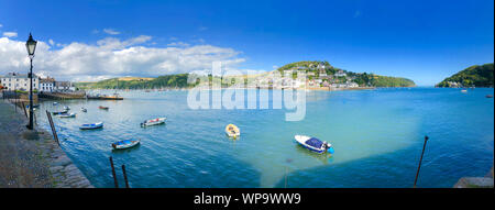 Bayards Cove Dartmouth Devon ein wunderschönes Panorama Stockfoto