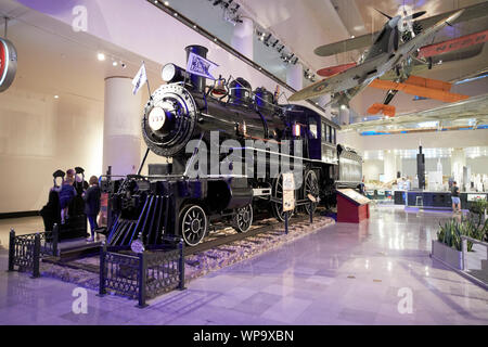 Empire State express Dampflok auf Anzeige in der Galerie des Museum für Wissenschaft und Industrie Chicago Illinois USA Stockfoto