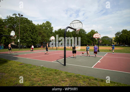 Wicker Park Nachbarschaft Sport Basketball Chicago Illinois USA Stockfoto