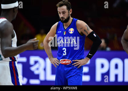 Wuhan (Cina), Italien, 08. September 2019, MARCO BELINELLI während China Basketball WM 2019 - Porto Rico Vs Italien - Italien Basketball Nationalmannschaft - Kreditkarten: LPS/Massimo Matta/Alamy leben Nachrichten Stockfoto